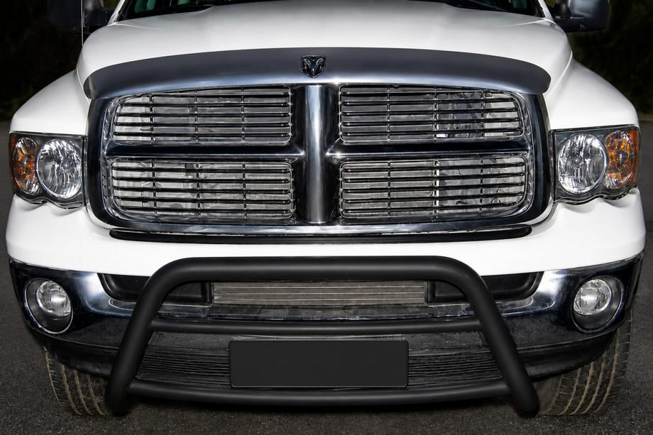 Dodge RAM (DR/DH/D1/DC/DM) 2002–2009 Etukaari WT005 Black (ruostumaton teräs) Image