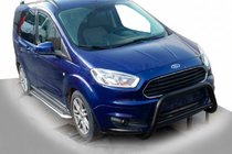 Ford Courier 2014–2023 Etupuskurisuoja WT005 Black (ruostumaton teräs) kuva 1