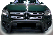 Mercedes X class 2017–2020 Etupuskurirauta WT005 Black (ruostumaton teräs, 60 mm) kuva 1