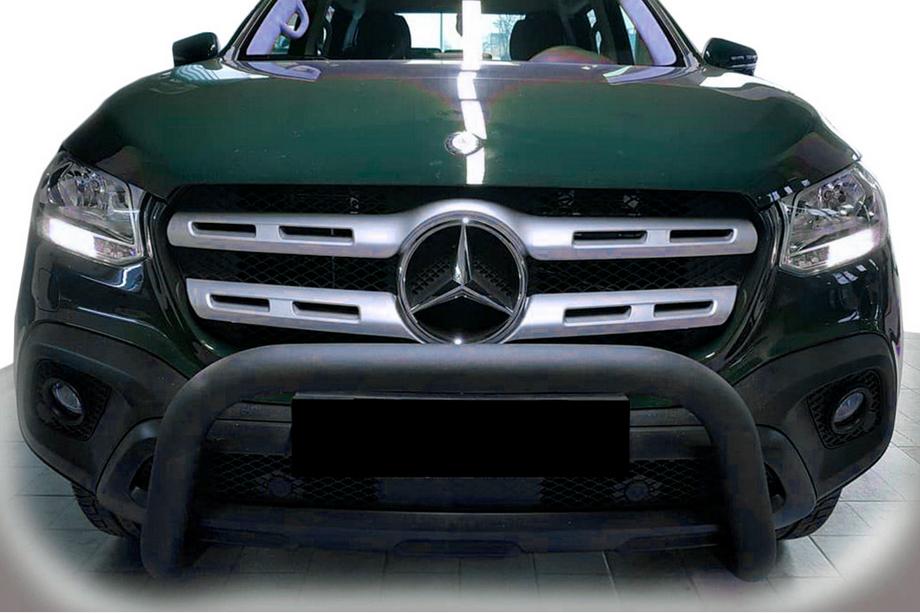 Mercedes X class 2017–2020 Etupuskurirauta WT005 Black (ruostumaton teräs, 60 mm) Image