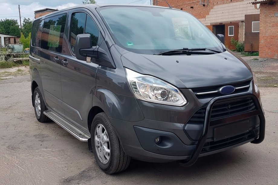 Ford Custom 2013–2022 Karjapuskuri WT006 Black (ruostumaton teräs) Image