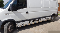 Renault Master 1998–2010 Sivupalkit (2 kpl, ruostumaton teräs) Pitkä akseliväli kuva 1