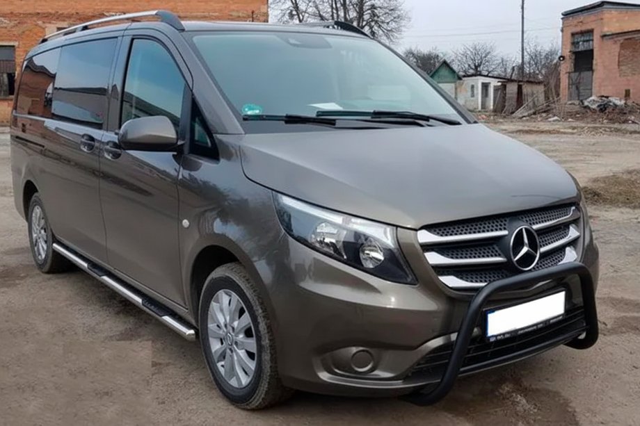 Mercedes Vito/V-class W447 2014– Karjapuskuri WT006 Black (ruostumaton teräs) Image
