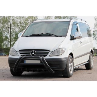 Kelebek WT011 Black puskurirauta (ruostumaton teräs) Mercedes Vito W639 2004–2014 kuva 3