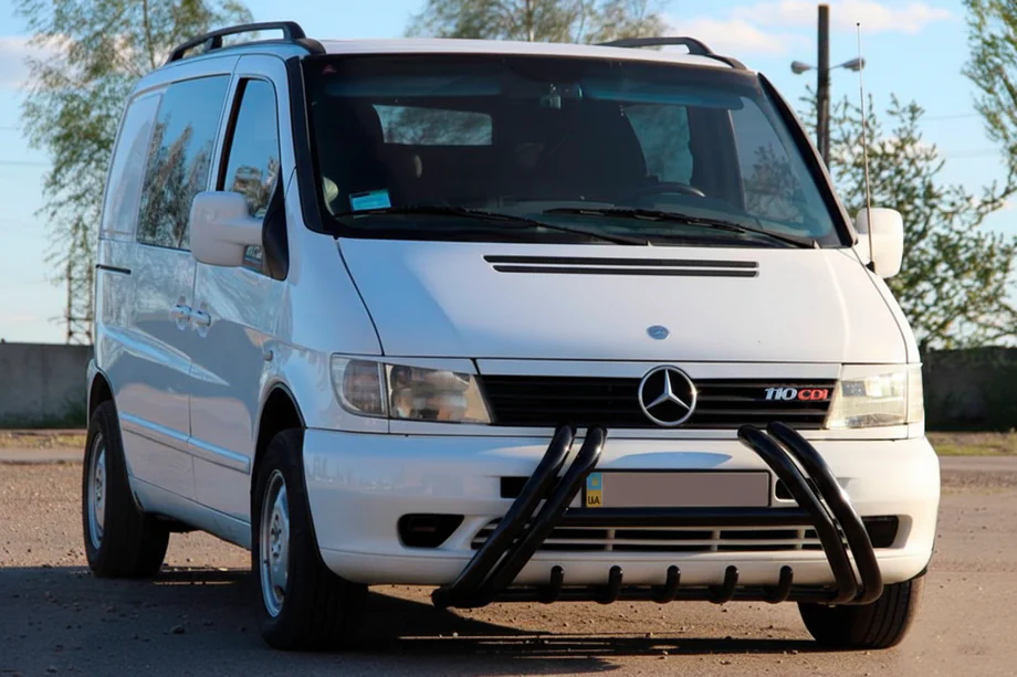 Mercedes Vito W638 1996–2003 Kelebek WT011 Black puskurirauta (ruostumaton teräs) Image