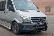 Mercedes Sprinter W906 2006–2018 Bullbar F1-01 Black (2013-2018, ruostumaton teräs) kuva 1