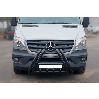 Bullbar F1-01 Black (2013-2018, ruostumaton teräs) Mercedes Sprinter W906 2006–2018 kuva 2