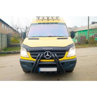 Bullbar F1-01 Black (2013-2018, ruostumaton teräs) Mercedes Sprinter W906 2006–2018 kuva 4