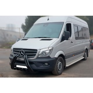 Bullbar F1-01 Black (2013-2018, ruostumaton teräs) Mercedes Sprinter W906 2006–2018 kuva 3