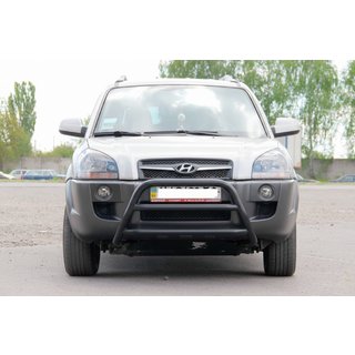 Puskurirauta WT022 Black (ruostumaton teräs) Hyundai Tucson JM 2004– kuva 1
