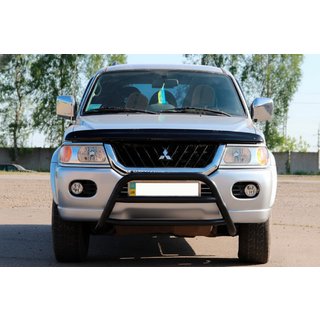 Karjapuskuri WT022 Black (ruostumaton teräs) Mitsubishi Pajero Sport 1996–2007 kuva 1