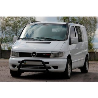 Puskurirauta WT022 Black (ruostumaton teräs) Mercedes Vito W638 1996–2003 kuva 2