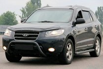 Hyundai Santa Fe 2 2006–2012 Karjapuskuri WT007 Black (ruostumaton teräs) kuva 3