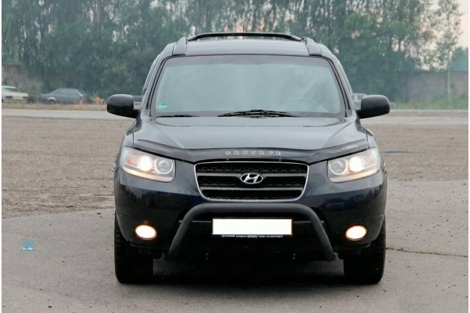 Hyundai Santa Fe 2 2006–2012 Karjapuskuri WT007 Black (ruostumaton teräs) Image
