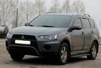 Mitsubishi Outlander 2006–2012 Karjapuskuri WT007 Black (ruostumaton teräs) kuva 4