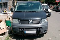 Volkswagen T5 Transporter 2003–2010 Puskurirauta ST006-04 Nizdri Black (ruostumaton teräs) kuva 3