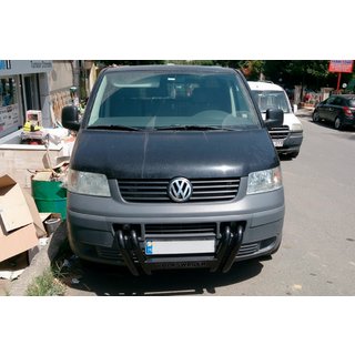 Puskurirauta ST006-04 Nizdri Black (ruostumaton teräs) Volkswagen T5 Transporter 2003–2010 kuva 3