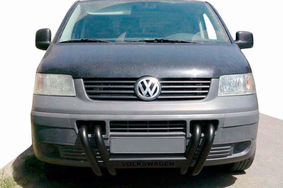 Volkswagen T5 Transporter 2003–2010 Puskurirauta ST006-04 Nizdri Black (ruostumaton teräs) Image
