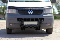 Volkswagen T5 Transporter 2003–2010 Keulaputki ST006-15 Nostrils Black (ruostumaton teräs) kuva 1