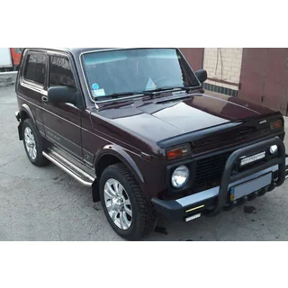 Karjapuskuri QT006 Black (ruostumaton teräs) Lada Niva ja Urban 1977– kuva 1