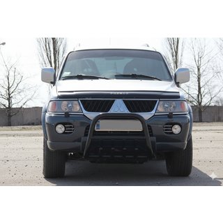 Karjapuskuri QT006 Black (ruostumaton teräs) Mitsubishi Pajero Sport 1996–2007 kuva 1