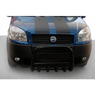 Etupuskurikaari QT006 Black (ruostumaton teräs) Fiat Doblo I 2005–2010