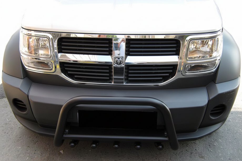 Dodge Nitro 2006–2011 Etupuskurikaari QT006 Black (ruostumaton teräs) Image