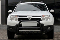 Renault Duster 2008–2017 Puskurirauta ilman logoa QT006 Black (ruostumaton teräs) kuva 1