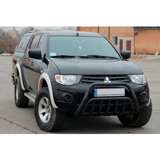 Karjapuskuri Black (ruostumaton teräs) Mitsubishi L200 2006–2015 kuva 2