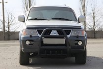 Mitsubishi Pajero Sport 1996–2007 Puskurirauta QT007 Black (ruostumaton teräs) kuva 3