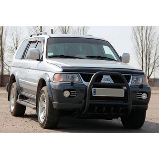 Puskurirauta QT007 Black (ruostumaton teräs) Mitsubishi Pajero Sport 1996–2007 kuva 2