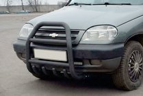 Chevrolet Niva 1998–2020 Puskurirauta QT007 Black (ruostumaton teräs) kuva 4