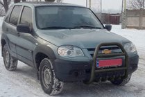 Chevrolet Niva 1998–2020 Puskurirauta QT007 Black (ruostumaton teräs) kuva 3