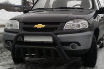 Chevrolet Niva 1998–2020 Karjapuskuri WT002 Black (ruostumaton teräs) kuva 1