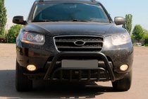 Hyundai Santa Fe 2 2006–2012 Karjapuskuri WT002 Black (ruostumaton teräs) kuva 2