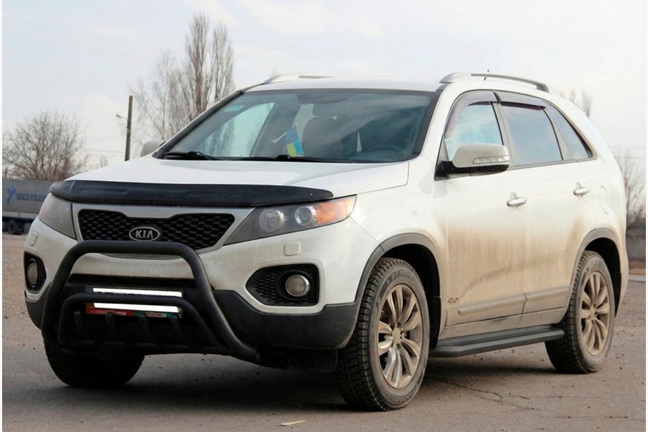Kia Sorento II XM 2009–2014 Bullbar WT002/2 Black (ruostumaton teräs) Image