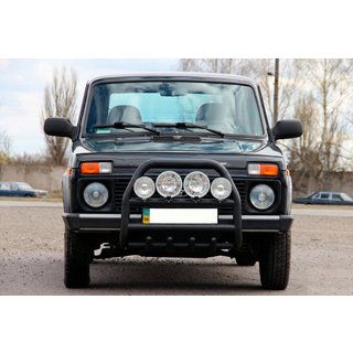 Karjapuskuri QT007 Black (ruostumaton teräs) Lada Niva ja Urban 1977– kuva 1