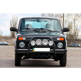 Karjapuskuri QT007 Black (ruostumaton teräs) Lada Niva ja Urban 1977– kuva 1