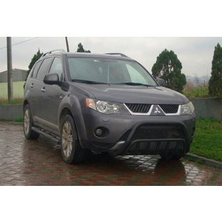 Karjapuskuri WT002 Black (ruostumaton teräs) Mitsubishi Outlander 2006–2012 kuva 1