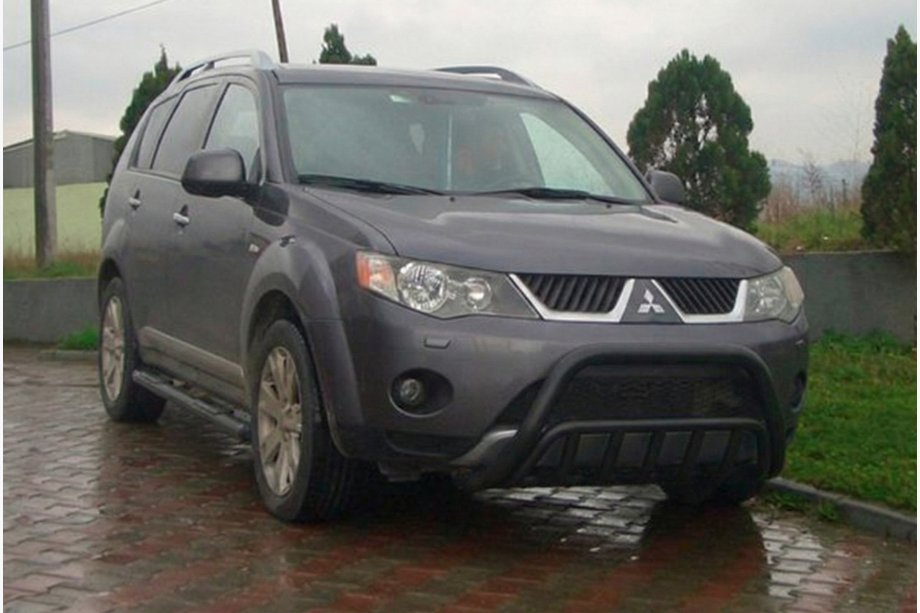 Mitsubishi Outlander 2006–2012 Karjapuskuri WT002 Black (ruostumaton teräs) Image