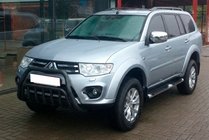 Mitsubishi Pajero Sport 2008–2015 Etusuoja WT002 Black (ruostumaton teräs) kuva 2