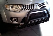 Mitsubishi Pajero Sport 2008–2015 Etusuoja WT002 Black (ruostumaton teräs) kuva 4
