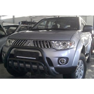 Etusuoja WT002 Black (ruostumaton teräs) Mitsubishi Pajero Sport 2008–2015 kuva 3