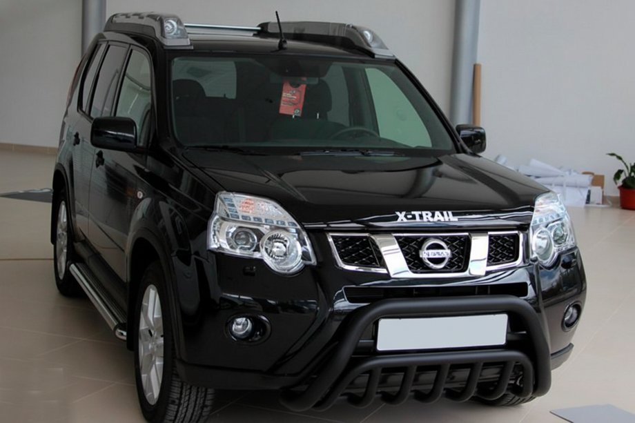 Nissan X-trail T31 2007–2014 Etusuojakaari WT002 Black (ruostumaton teräs) Image