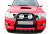 Toyota Hilux 2006–2015 Karjapuskuri QT007 Black (ruostumaton teräs) kuva 3