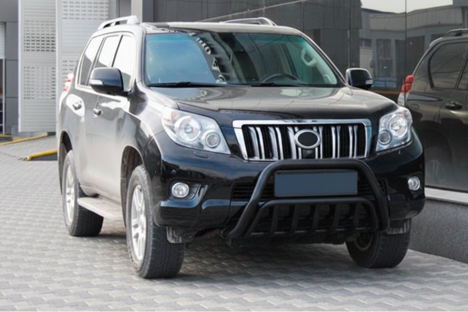 Toyota Land Cruiser Prado 150 2009–2023 Karjapuskuri WT002 Black (ruostumaton teräs) Image