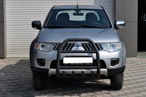 Mitsubishi Pajero Sport 2008–2015 Etusuojakaari QT007 Black (ruostumaton teräs) kuva 2