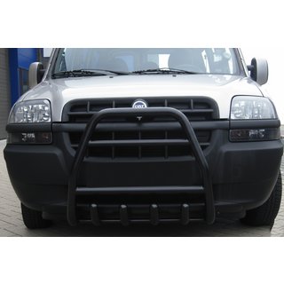 Etusuojakaari QT007 Black (ruostumaton teräs)