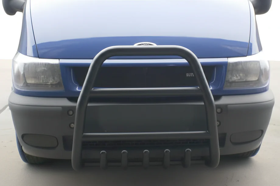 Ford Transit 2000–2014 Keulaputki QT007 Black (2000-2006, ruostumaton teräs) Image