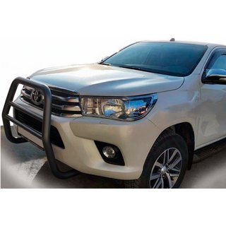 Keulaputki QT007 Black (ruostumaton teräs) Toyota Hilux 2015–